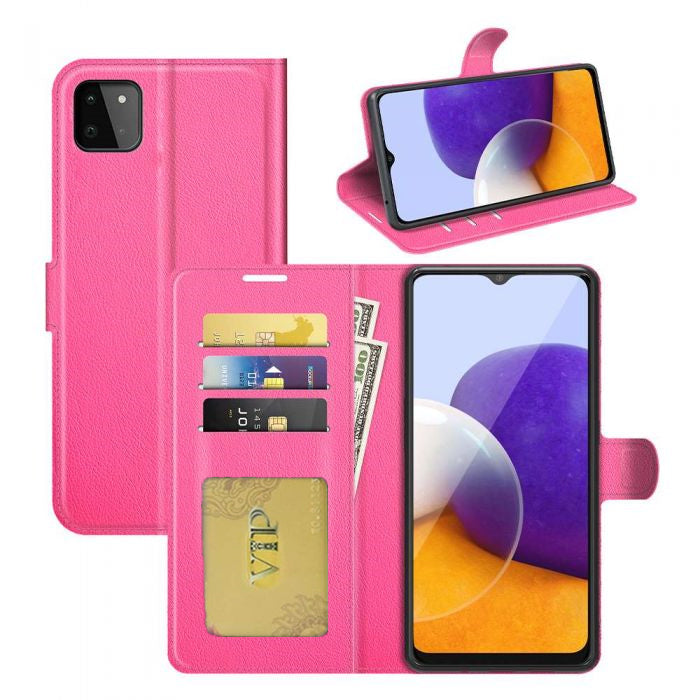 Leather Folio Wallet Case for Samsung Galaxy A22 5G Leather Folio Wallet Case for Samsung Galaxy A22 5G